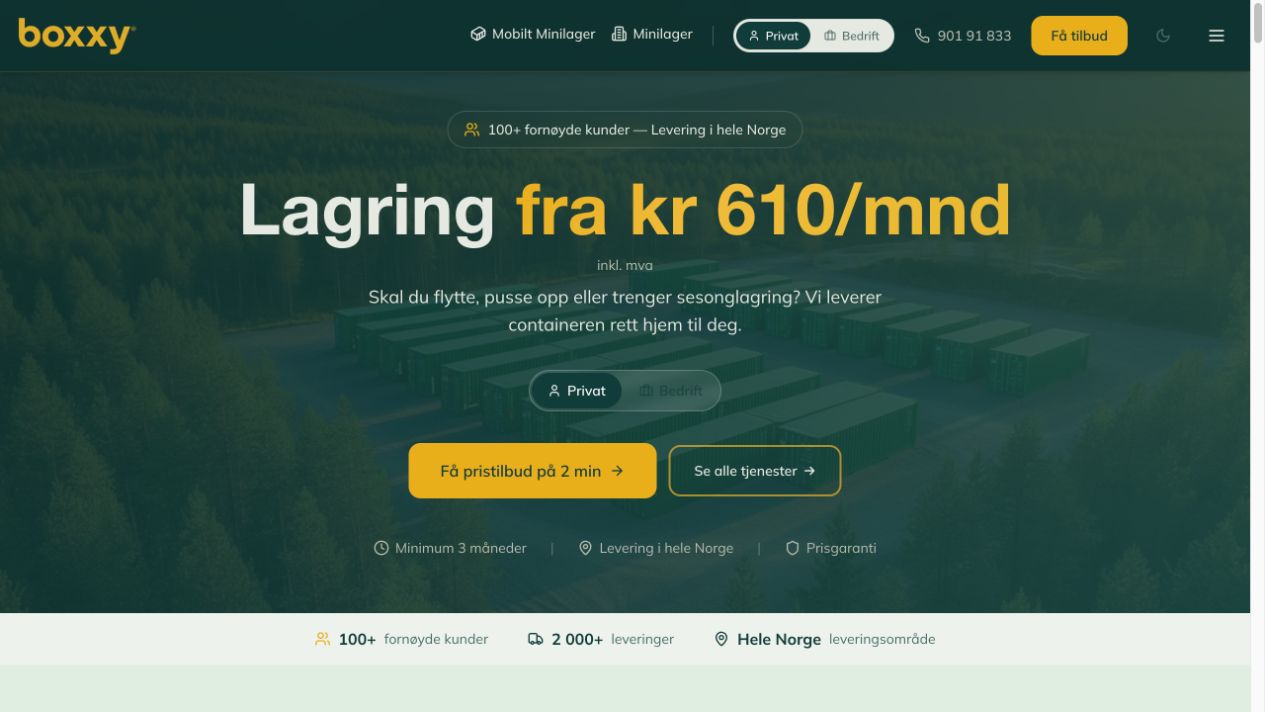 Skjermbilde av Boxxy, tatt 5. oktober 2026